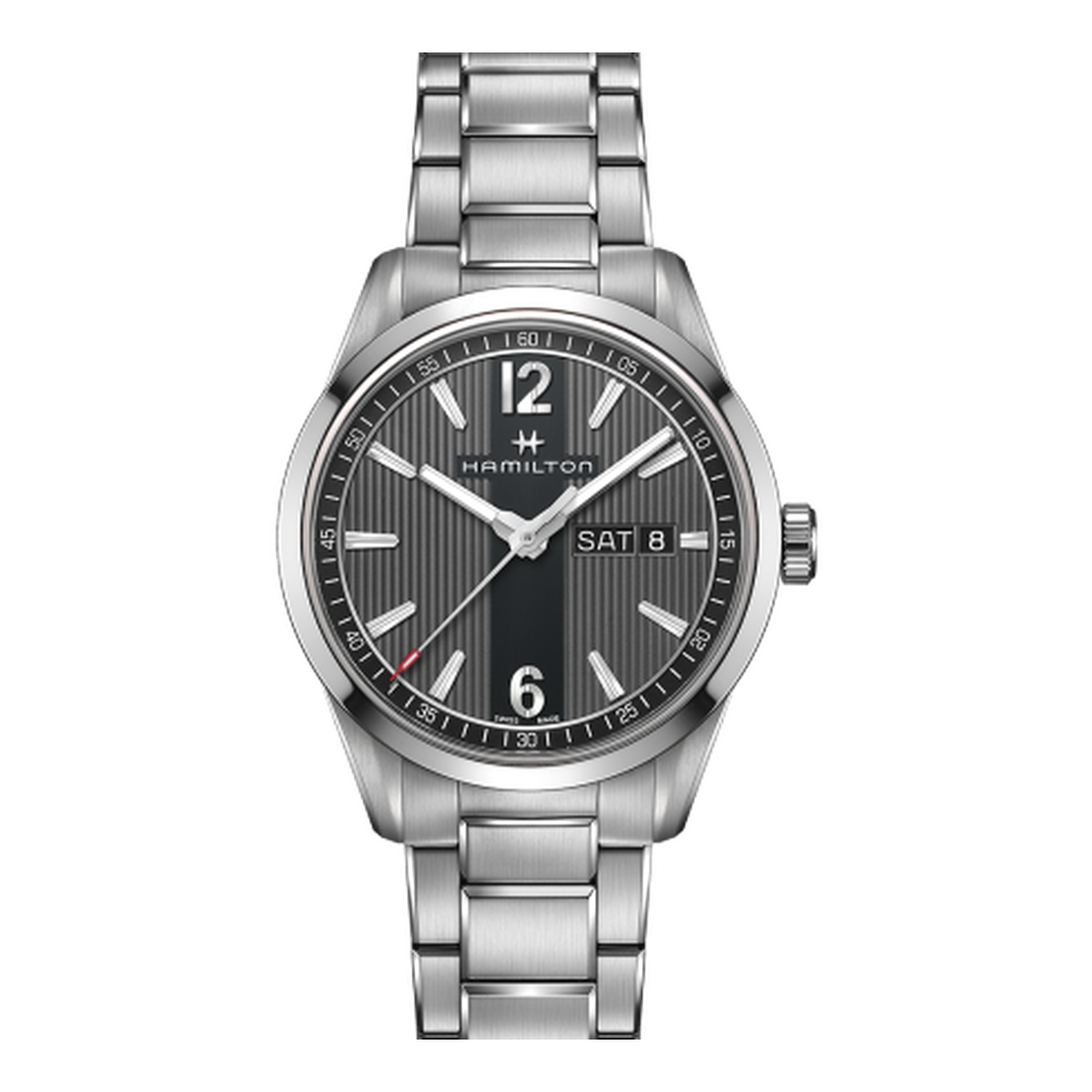 Hamilton Broadway Day Date Quartz Steel / Grey / Bracelet