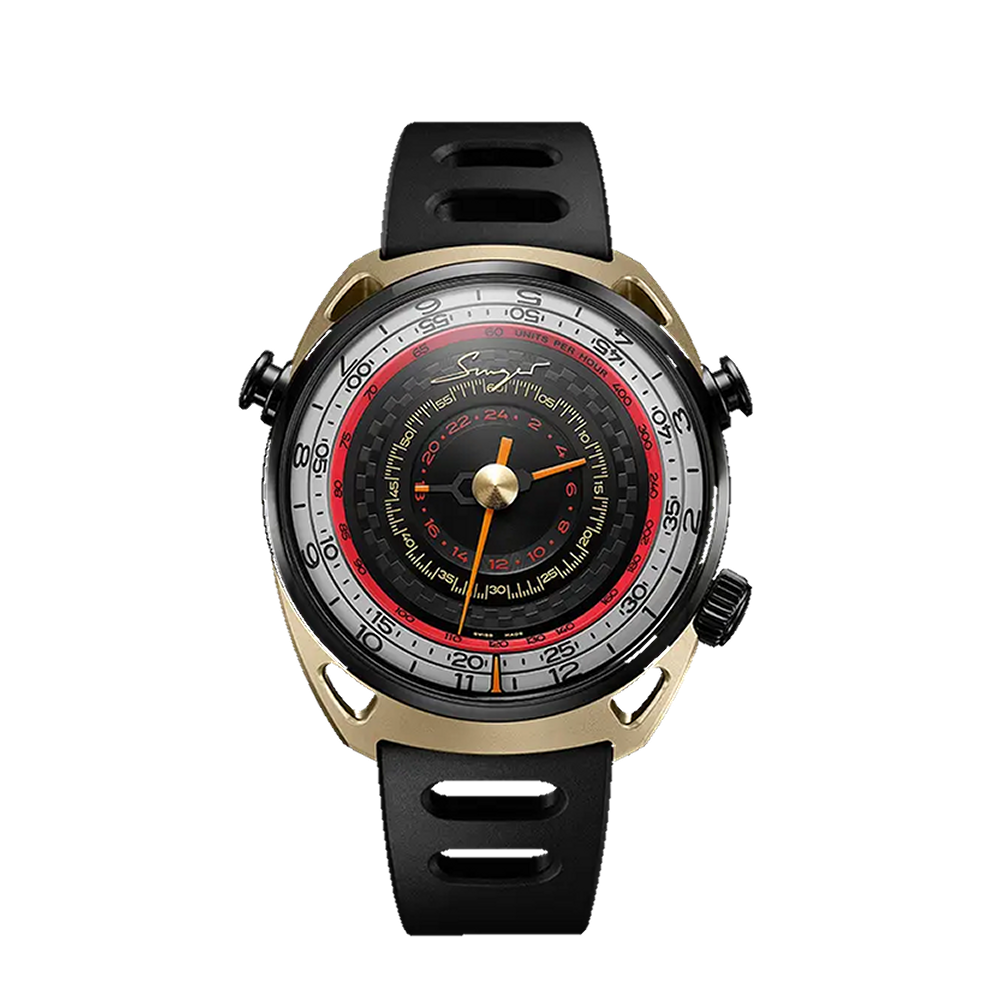 Singer Reimagined Endurance Edition Titanium ZrN Black / Red / White / Orange / Gold Dial Straps