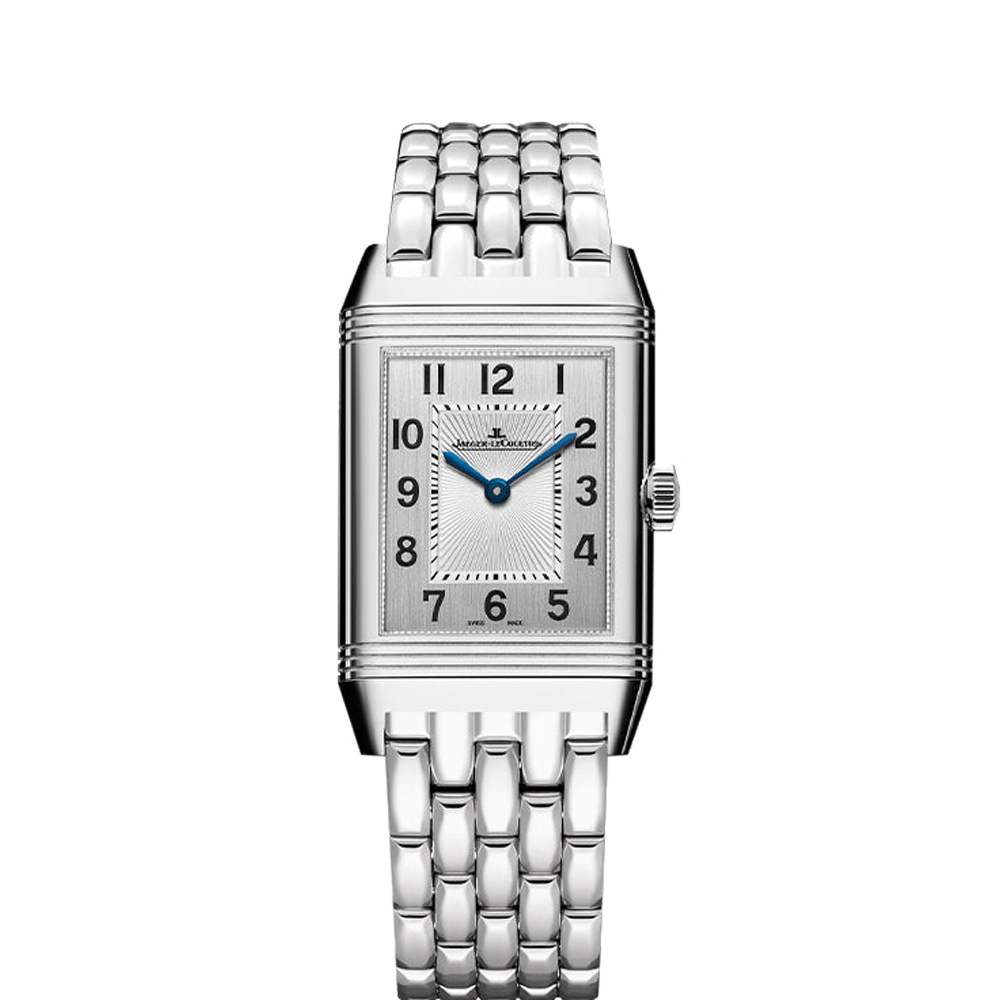 JLC Reverso Classic Medium Duetto Stainless Steel / Silver / Bracelet