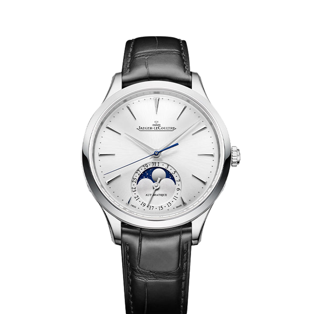 JLC Moon 36 Stainless Steel / Silver / Alligato