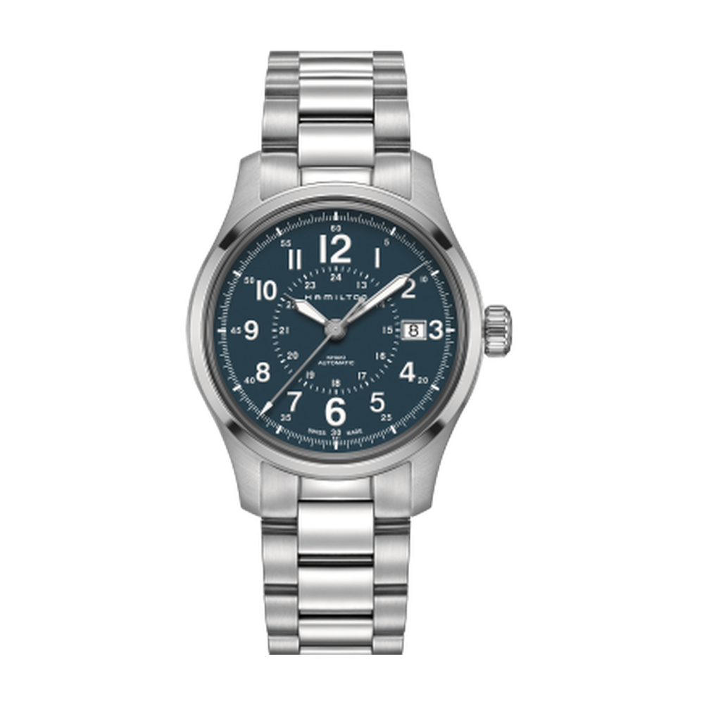 Hamilton Khaki Field Auto 40 Stainless Steel / Blue / Bracelet