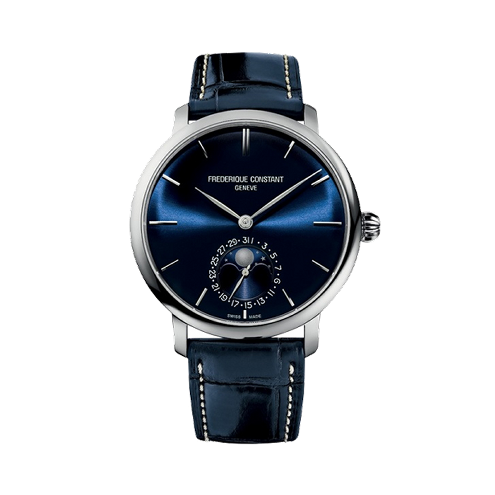 Frederique Constant Slimline Moonphase Blue