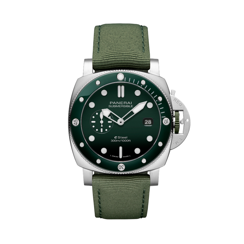Panerai Submersible QuarantaQuattro eSteel Verde Smeraldo