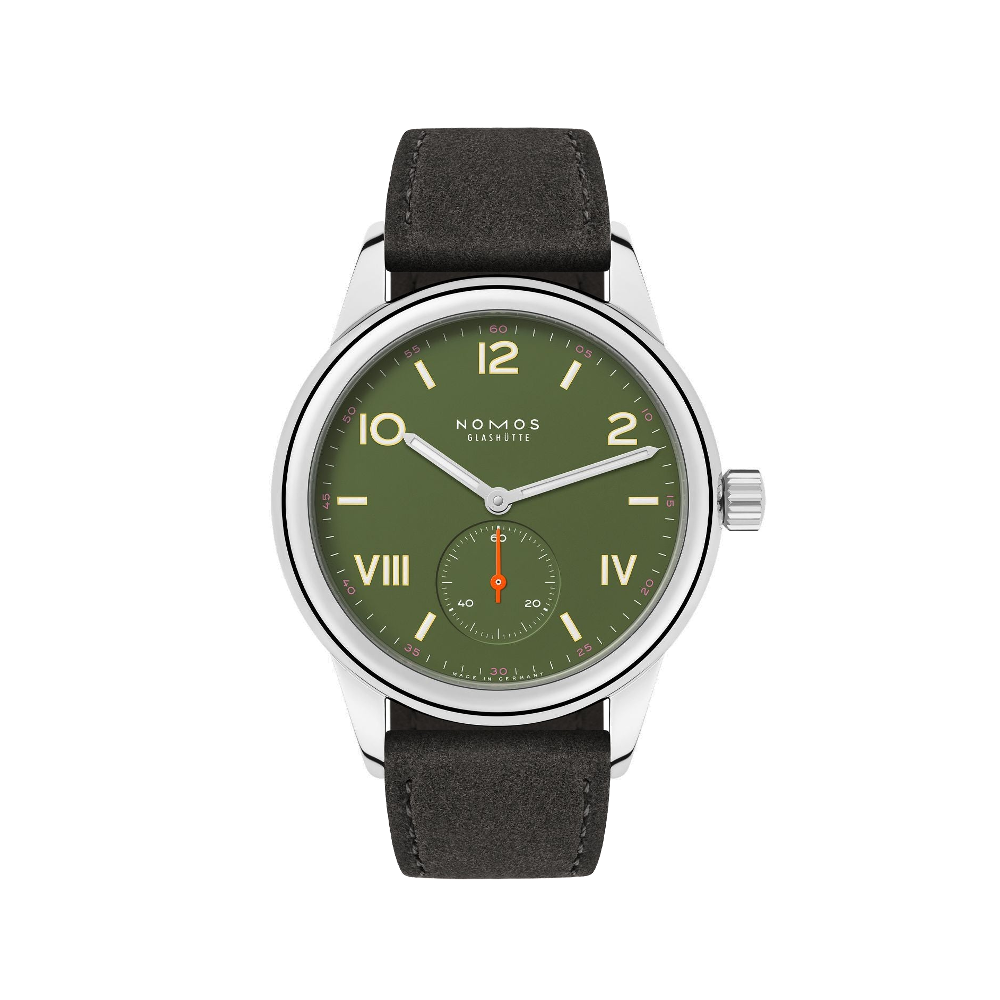 Nomos Club Campus all olive (sapphire back)