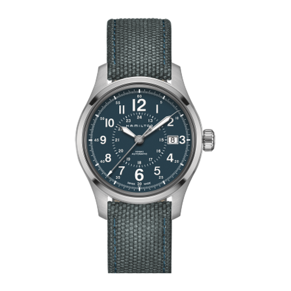 Hamilton Khaki Field Auto 40 Stainless Steel / Blue