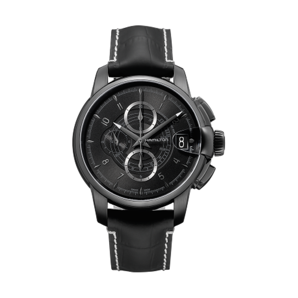 Hamilton Railroad 46 Chrono PVD / Black