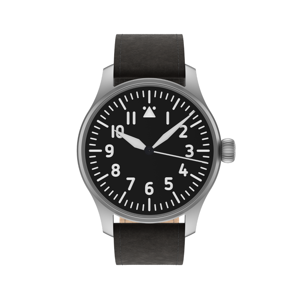 Stowa Stowa Flieger Verus 40 Black Dial Straps