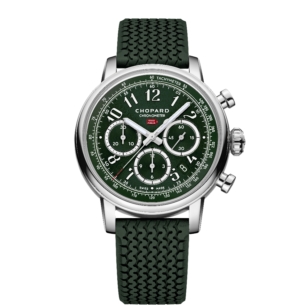Chopard Mille Miglia Classic Chronograph British Racing Green Green / Dark Green / Silver / White / Red Dial Straps