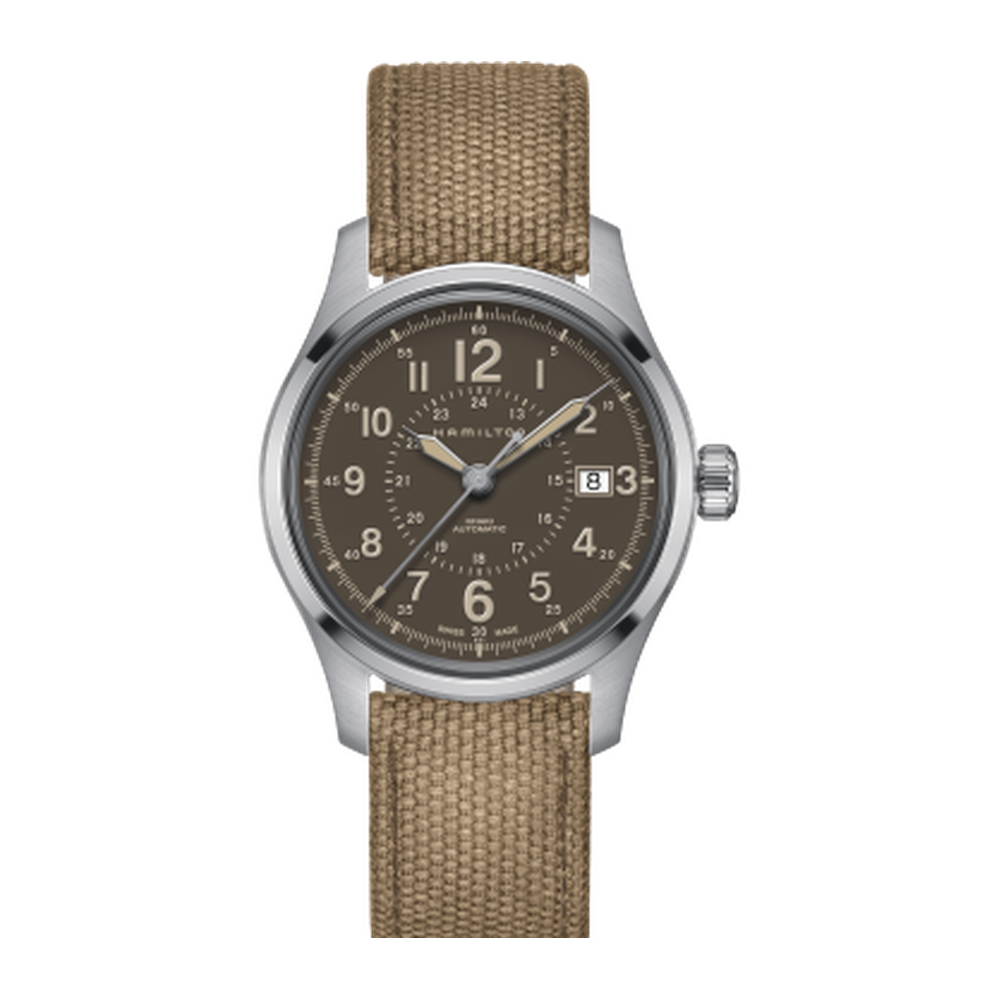 Hamilton Khaki Field Auto 40 Stainless Steel / Brown