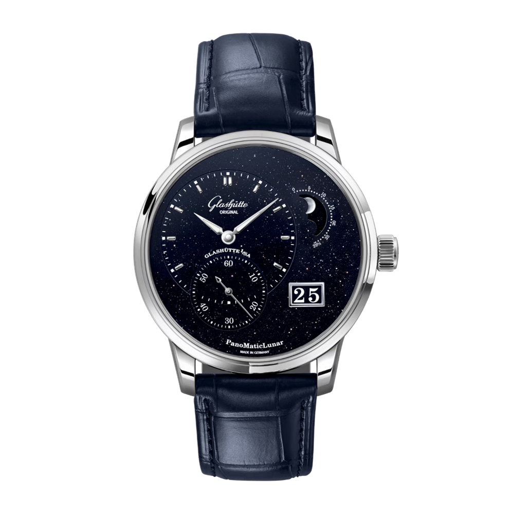 Glashutte Original PanoMaticLunar Platinum Aventurine