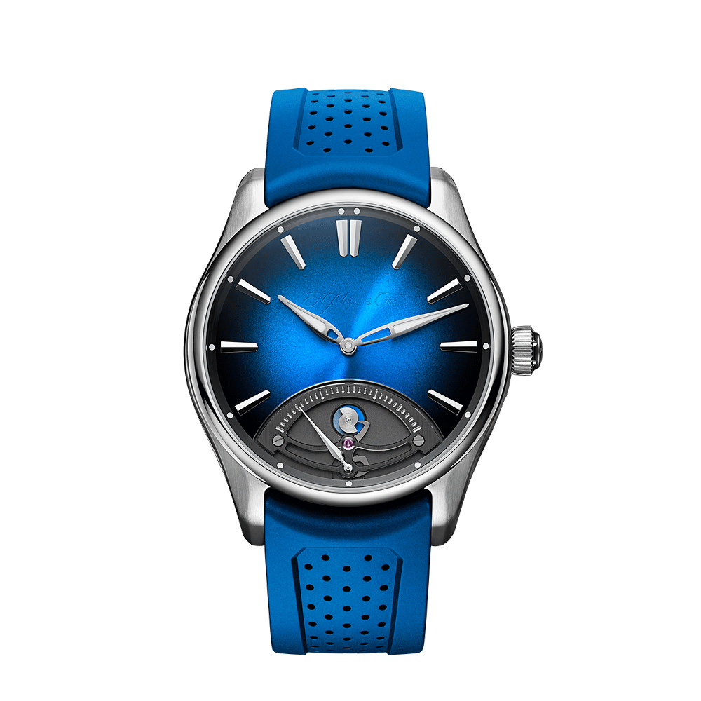 H. Moser & Cie Pioneer Retrograde Seconds Midnight Blue
