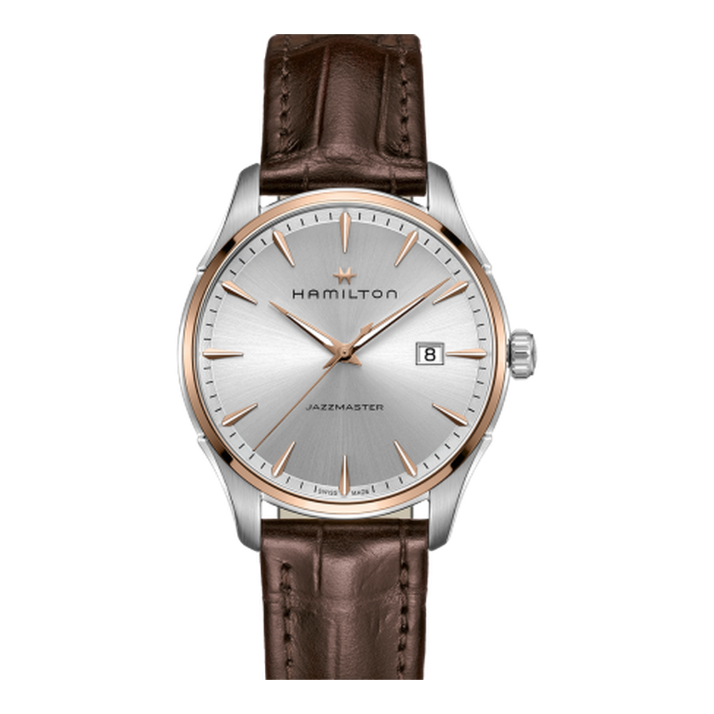 Hamilton Jazzmaster Quartz 40 Stainless Steel - Rose Gold / Silver
