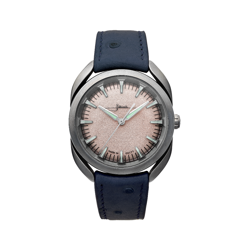 Holthinrichs 18k Rose Gold Pink/Salmon Dial Straps