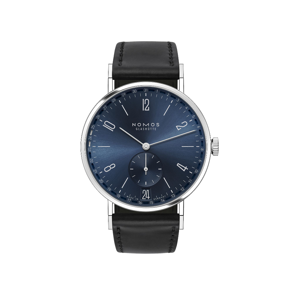 Nomos Tangente 2date Stainless Steel / Blue