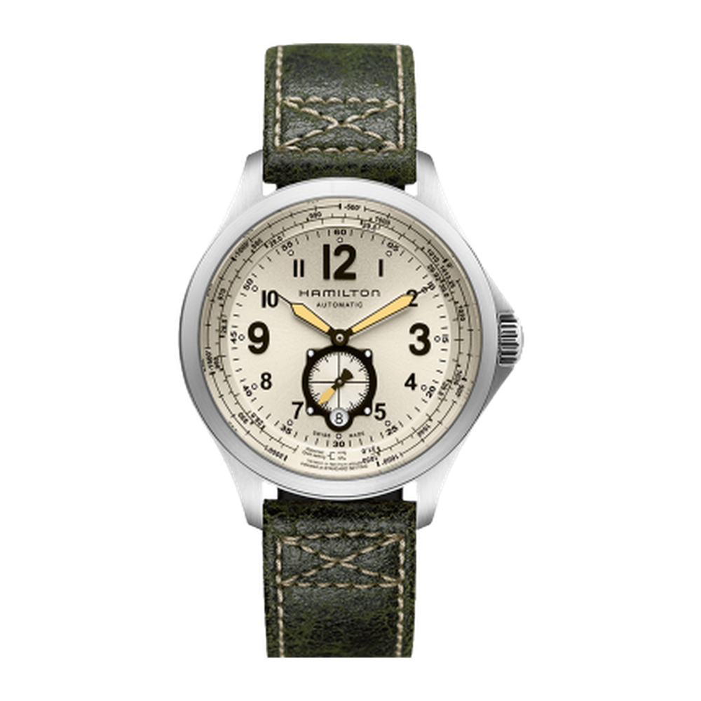 Hamilton Khaki QNE Auto Natural/Cream Dial Straps