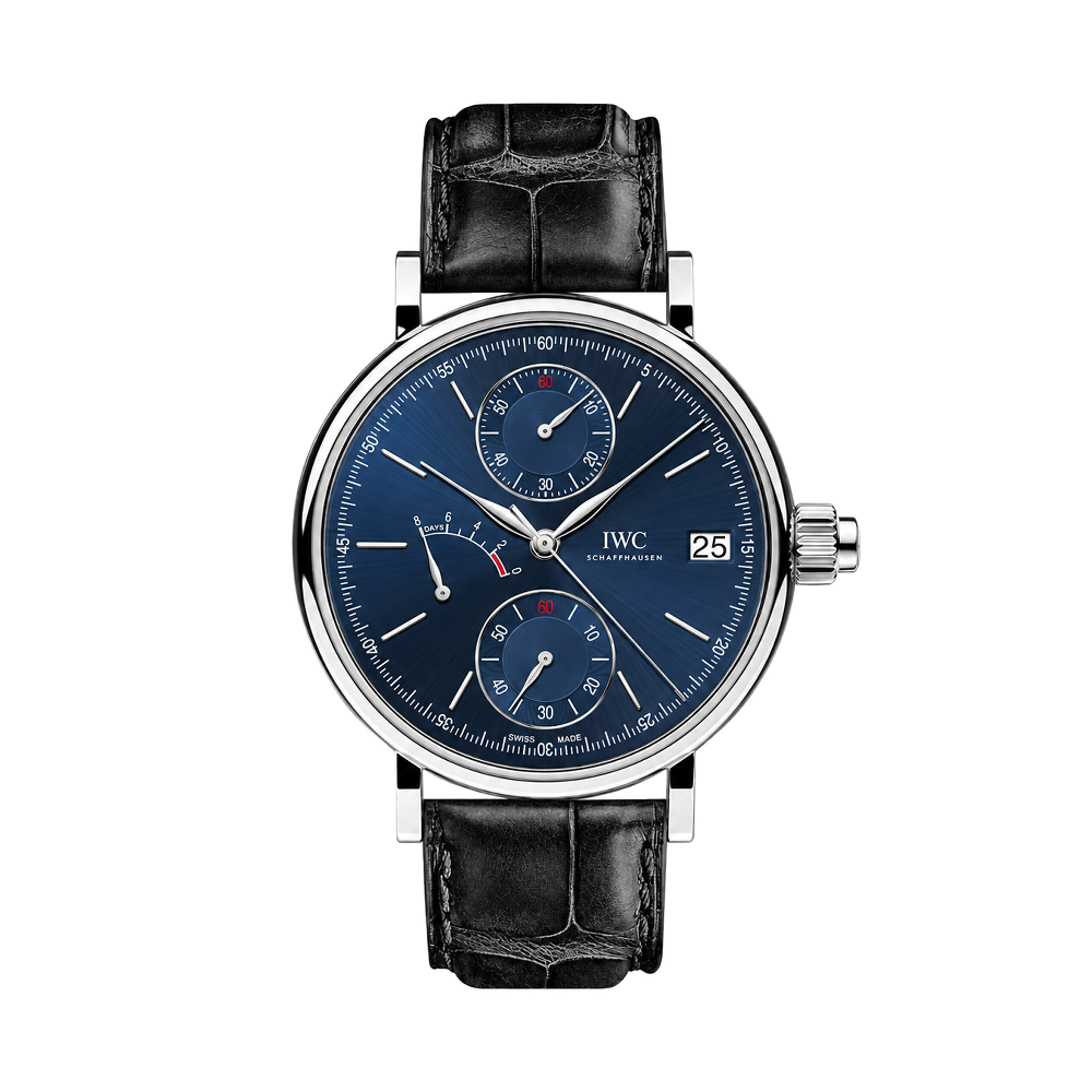 IWC Portofino Hand-Wound Monopusher Platinum / Laureus Charity Night Milano 2015