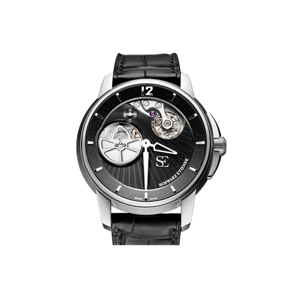 Schwarz Etienne Roswell Voyage Stainless Steel / Black Black / Grey / Silver / Gold Dial Straps