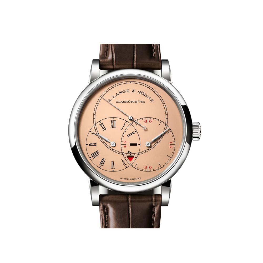 A. Lange & Söhne Jumping Seconds White Gold / Salmon