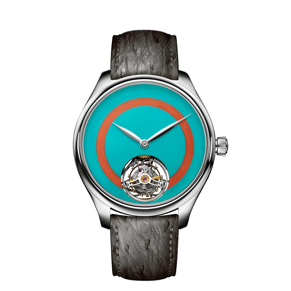 H. Moser & Cie Endeavour Tourbillon Concept POP Turquoise and Deep Orange Coral