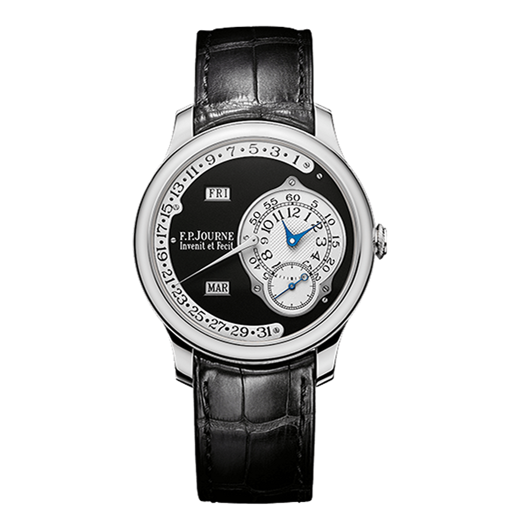 F.P. Journe Octa Calendrier Platinum Black Dial Black / White / Silver / Blue Dial Straps