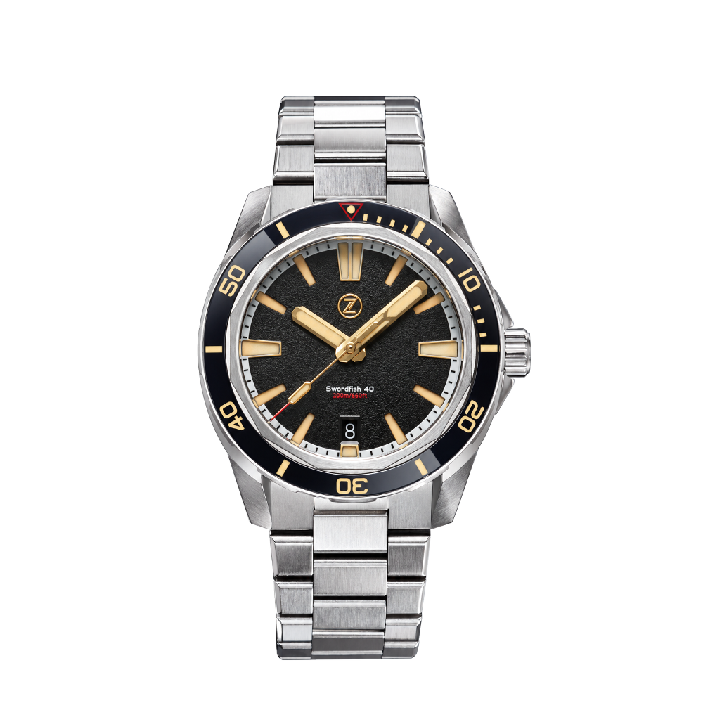Zelos Zelos Swordfish 40mm SS Black Sand