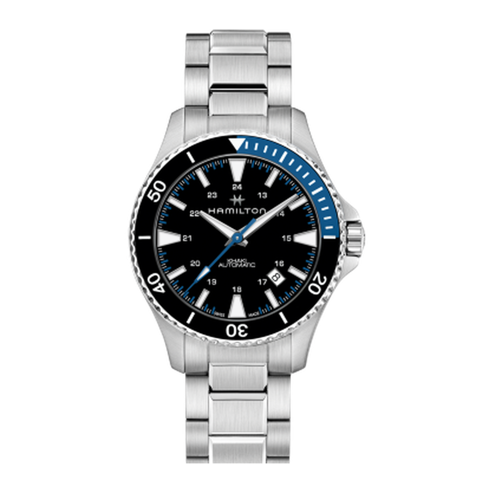 Hamilton Khaki Navy Scuba Auto Stainless Steel / Black / Bracelet