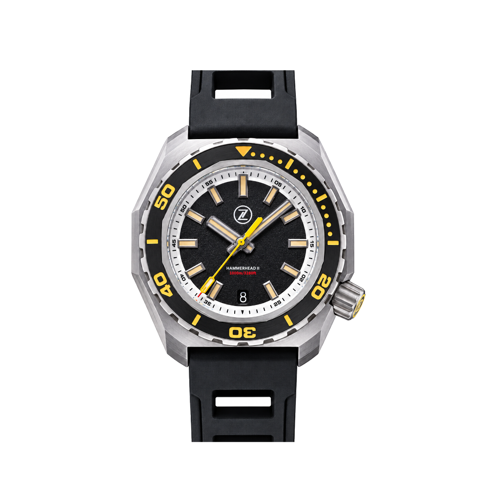 Zelos Zelos Hammerhead 2 1000m Steel 'Black Sand' ETA2892