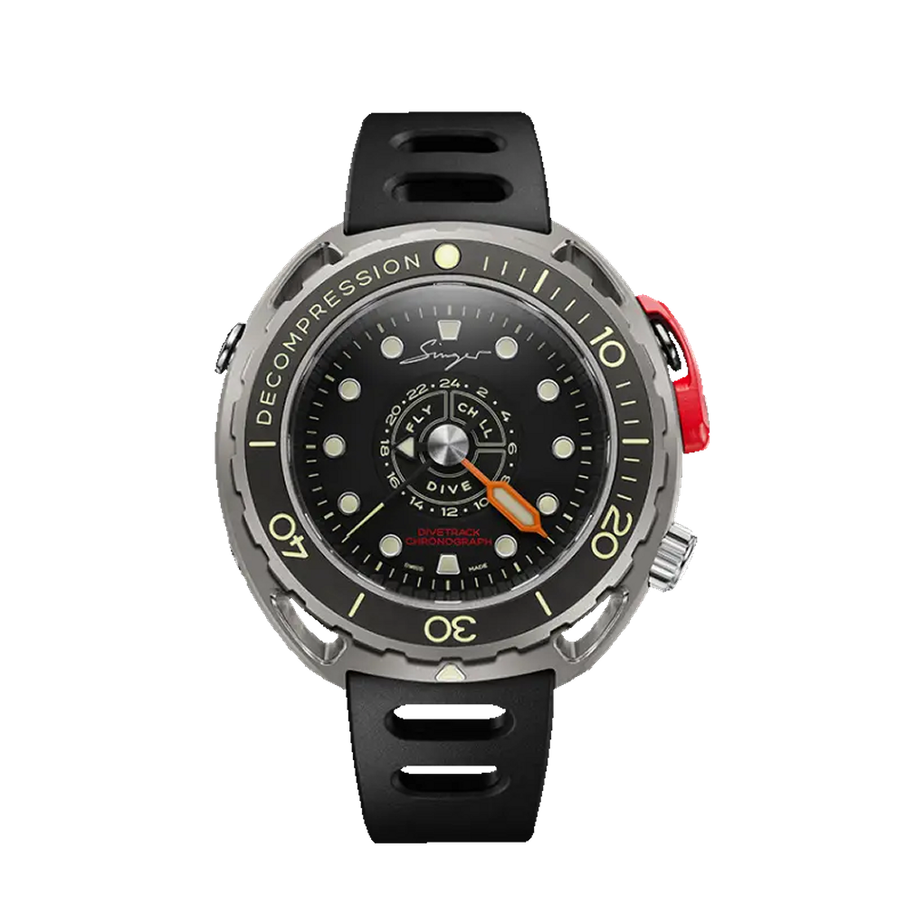 Singer Reimagined Automatic 24H Central Chronograph Grade 5 Titanium