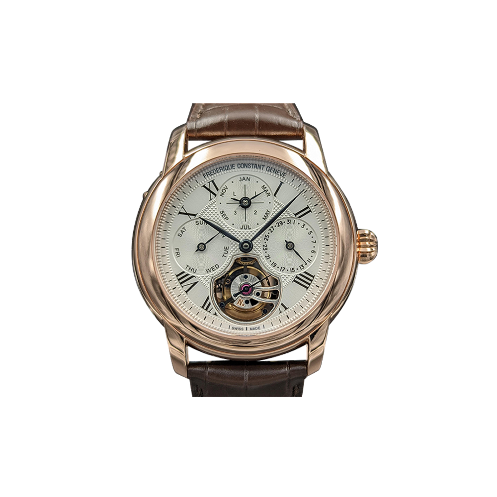 Frederique Constant Classic Tourbillon Perpetual Calendar Manufacture / Silver /