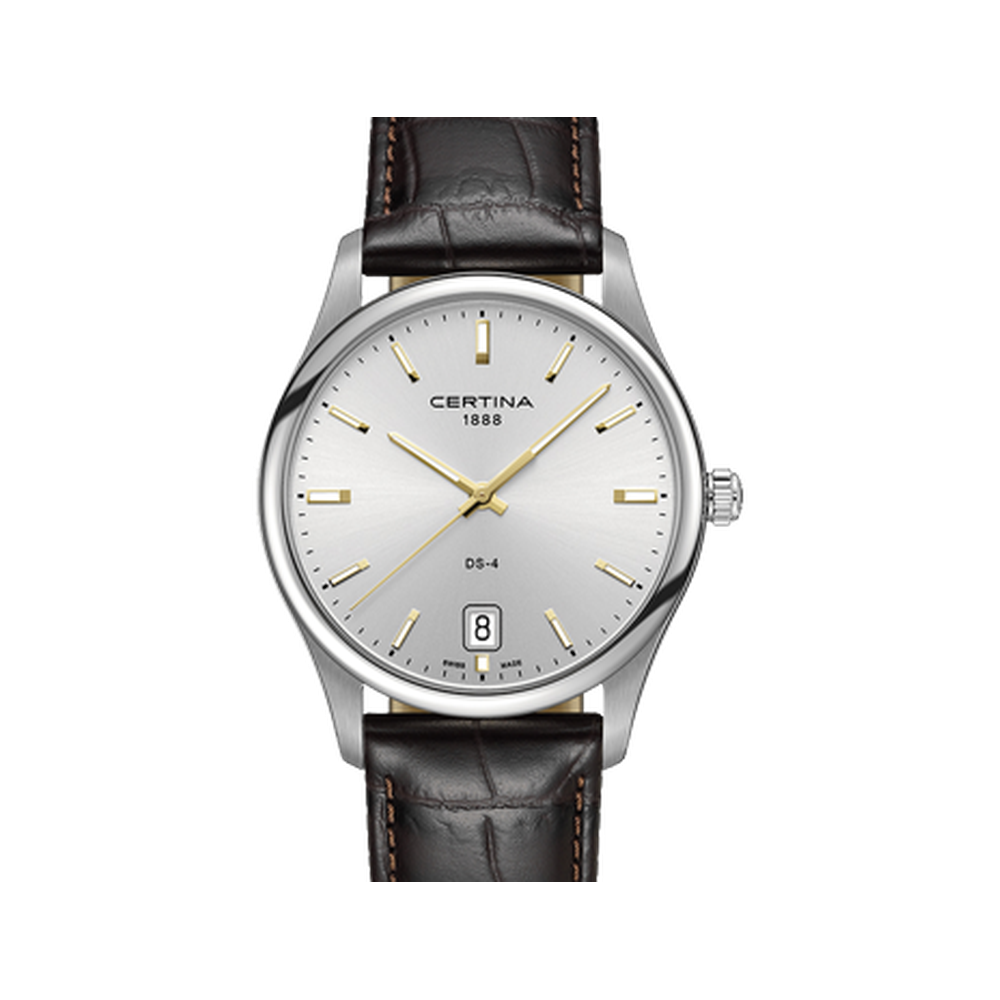 Certina Quartz Silver Gold Indices 40mm