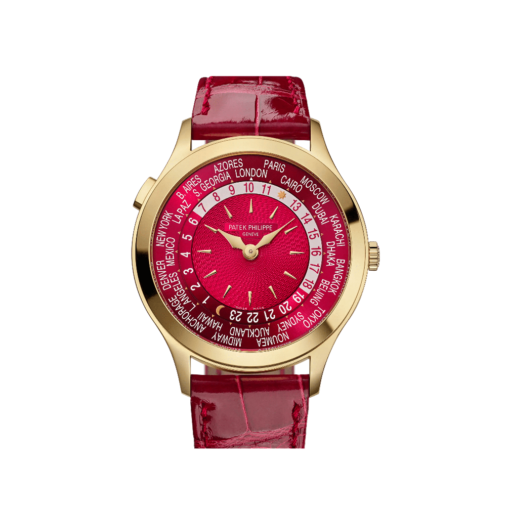 Patek Philippe World Time Carmine Red Yellow Gold