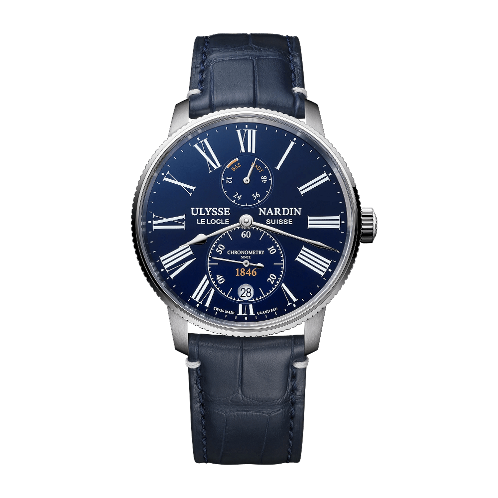 Ulysse Nardin Marine Torpilleur Grand Feu Blue Enamel Blue / White / Silver / Gold Dial Straps