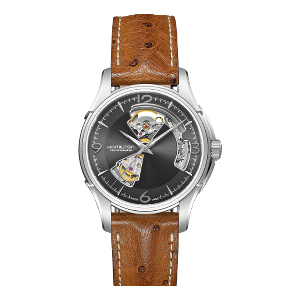 Hamilton Jazzmaster Open Heart 40 Stainless Steel / Grey
