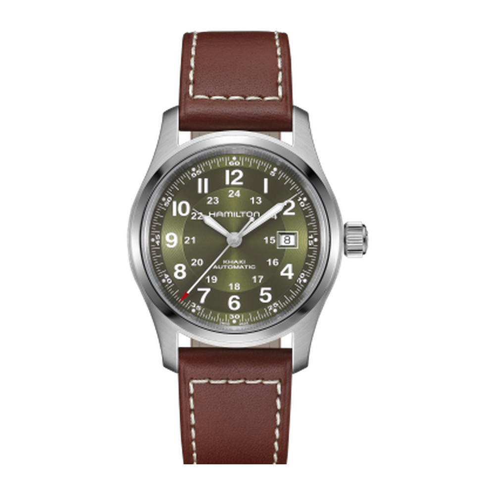 Hamilton Khaki Field Auto 42 Stainless Steel / Green