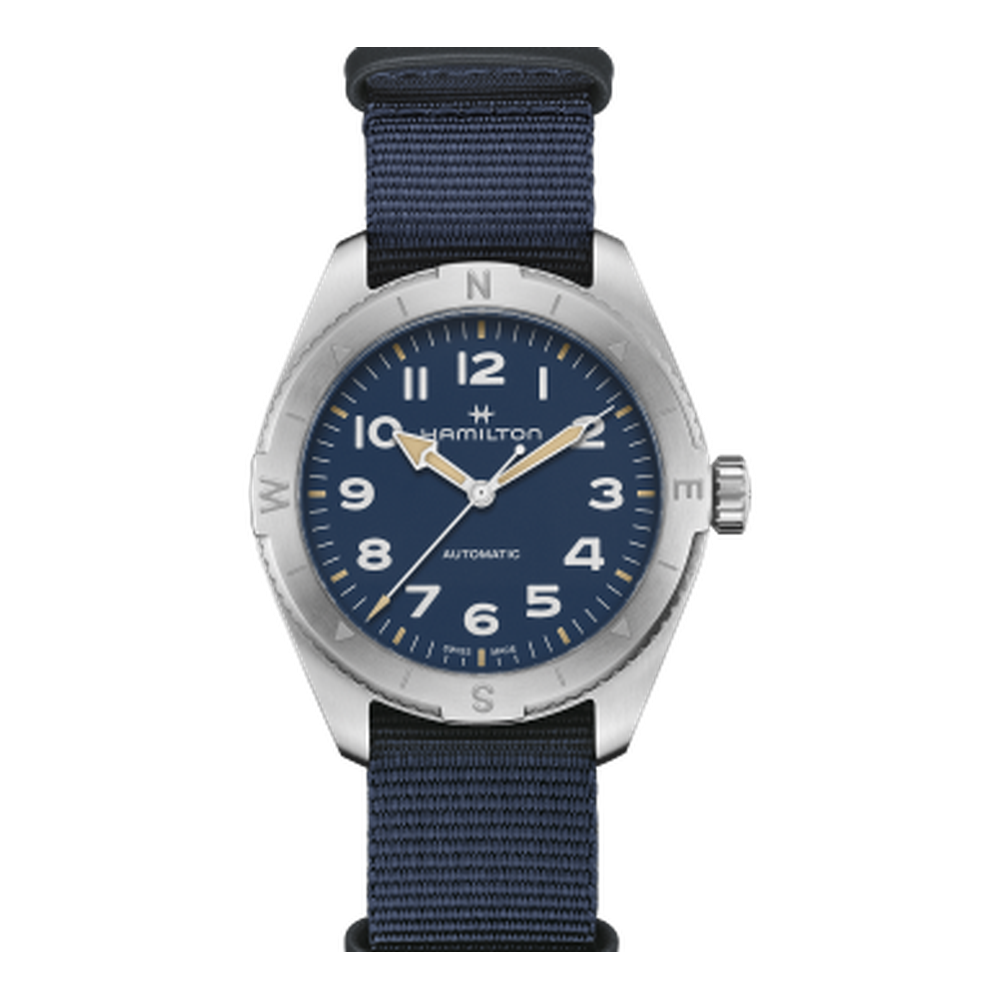 Hamilton Khaki Field Expedition 41 Stainless Steel / Blue / NATO