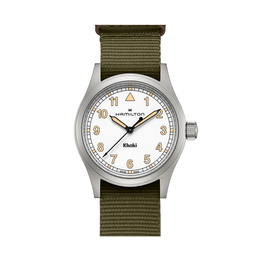 Hamilton Khaki Field Quartz 38 Stainless Steel / White