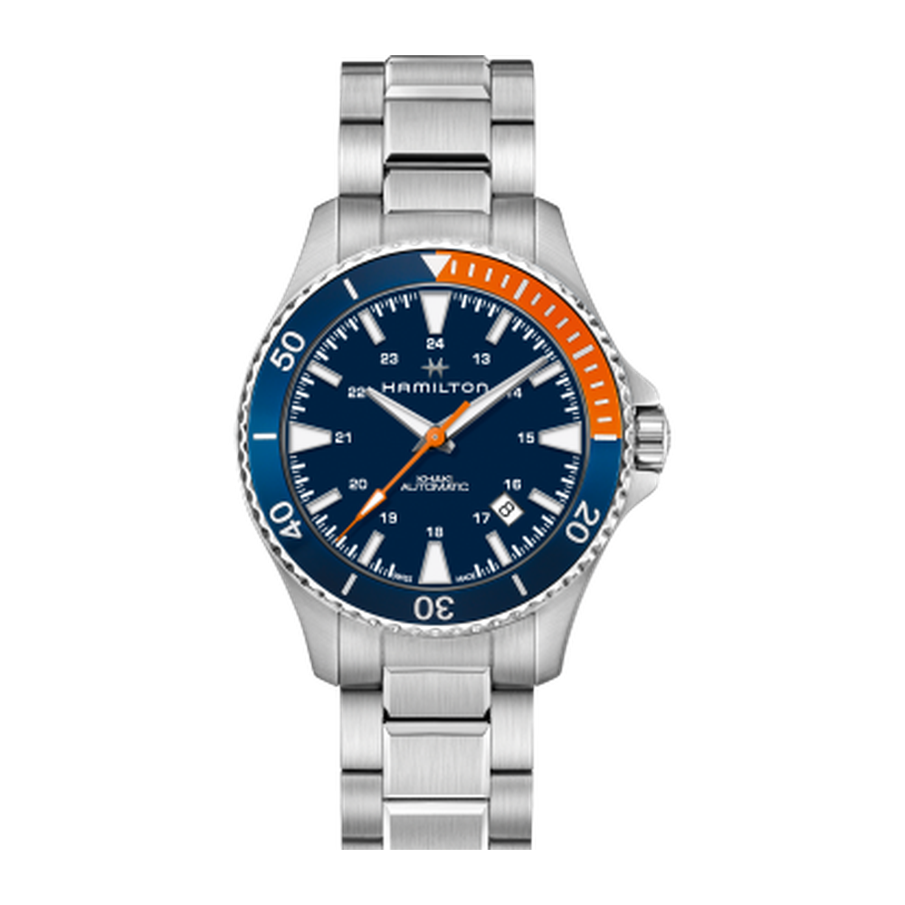 Hamilton Khaki Navy Scuba Auto Stainless Steel / Blue / Bracelet