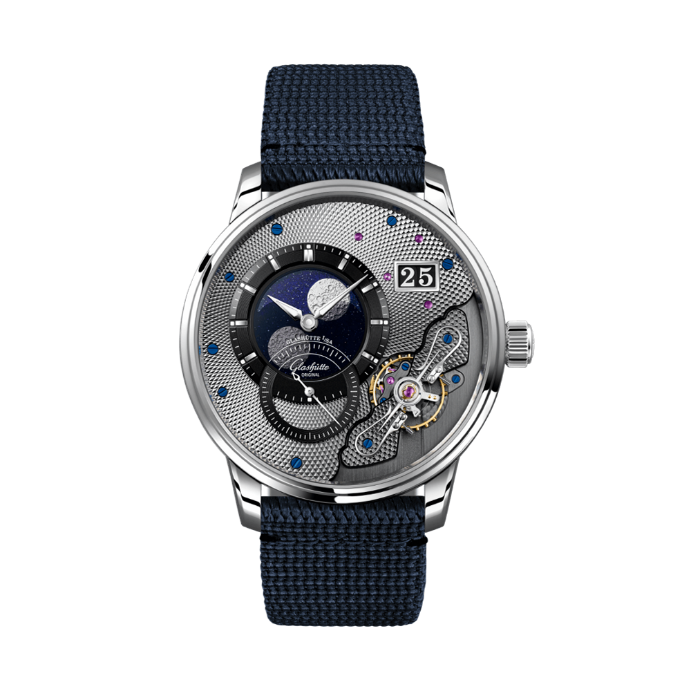 Glashutte Original PanoLunarInverse Blue Synthetic