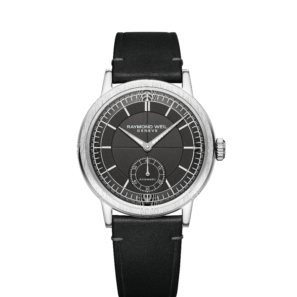 Raymond Weil Millesime Automatic Small Seconds Anthracite Charcoal Dial Straps