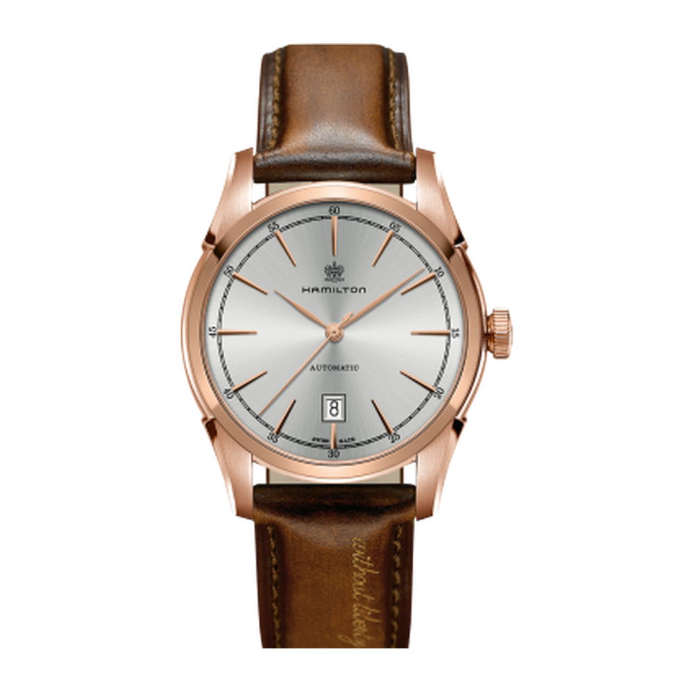 Hamilton Spirit Of Liberty Auto Rose Gold / Silver