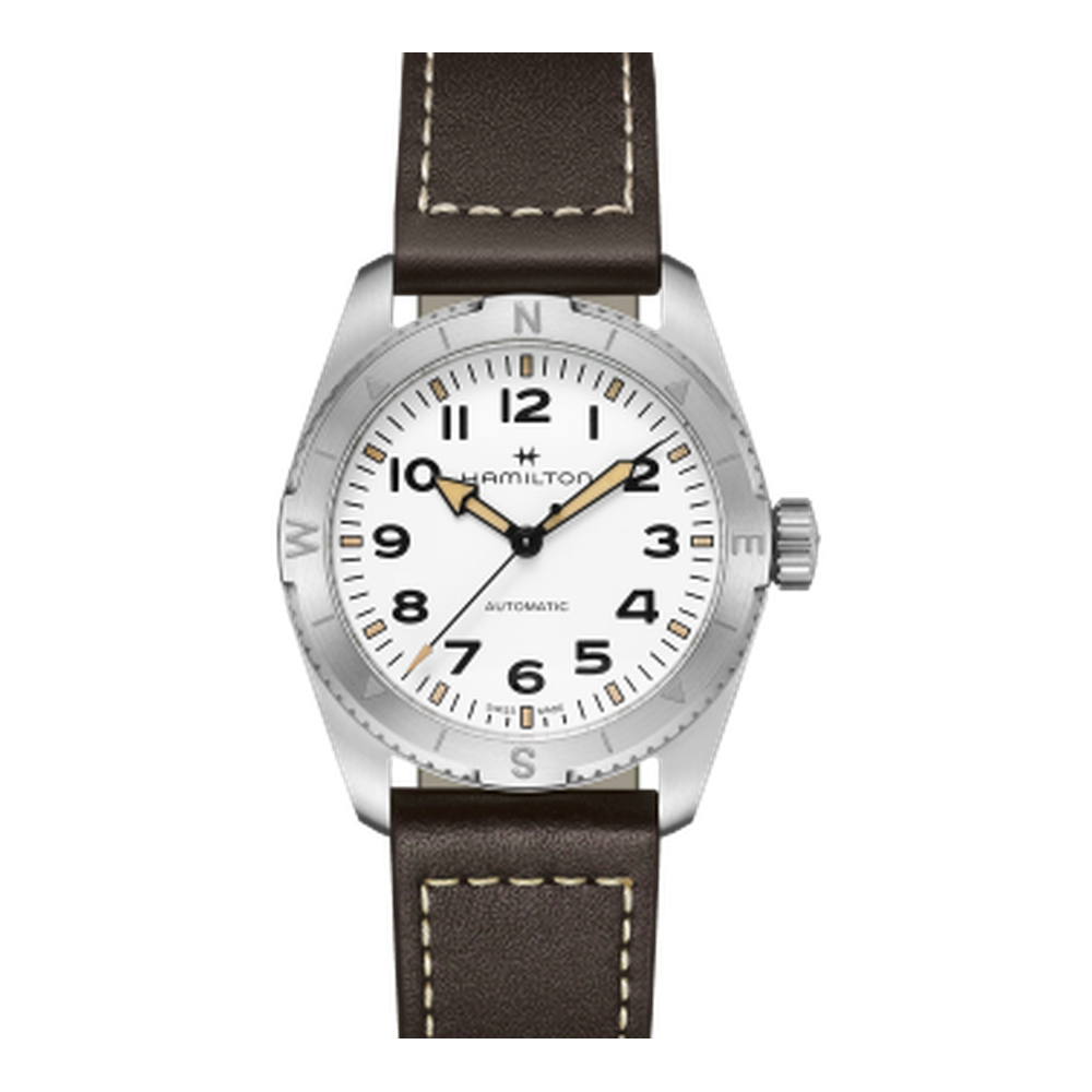 Hamilton Khaki Field Expedition 37 Stainless Steel / White