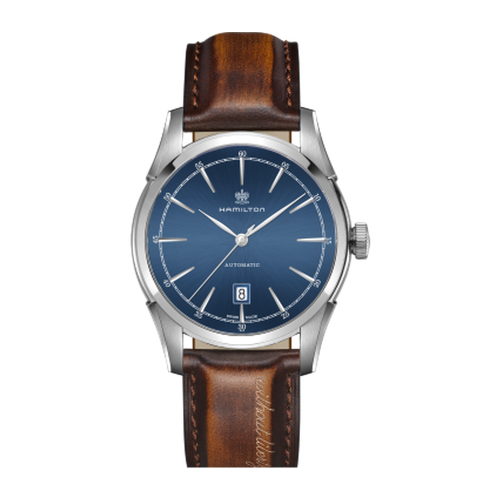 Hamilton Spirit of Liberty Auto 42 Stainless Steel / Blue