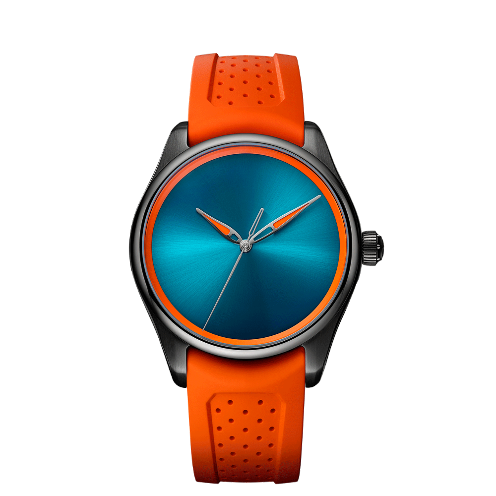 H. Moser & Cie Pioneer Centre Seconds Spiced Aqua Black DLC