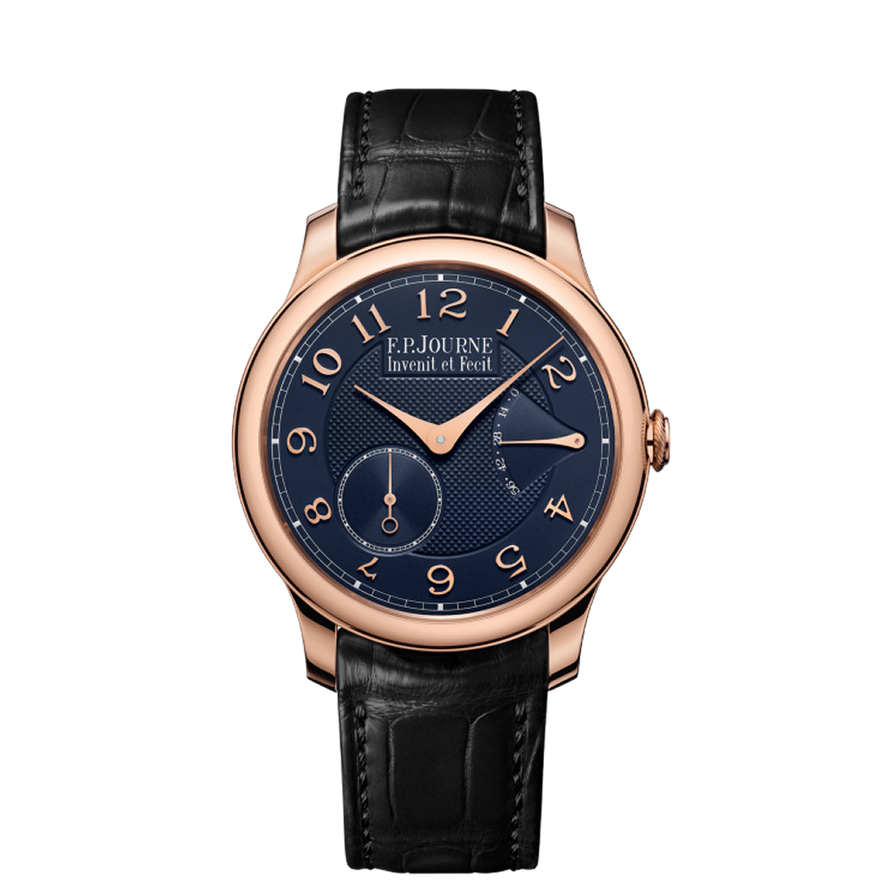 F.P. Journe Chronomètre Souverain 6N Gold Blue Guilloché