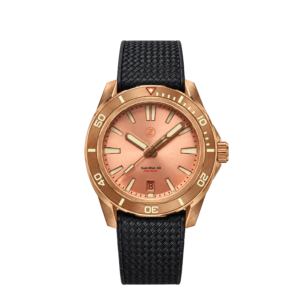 Zelos Zelos Swordfish 40mm Bronze Salmon