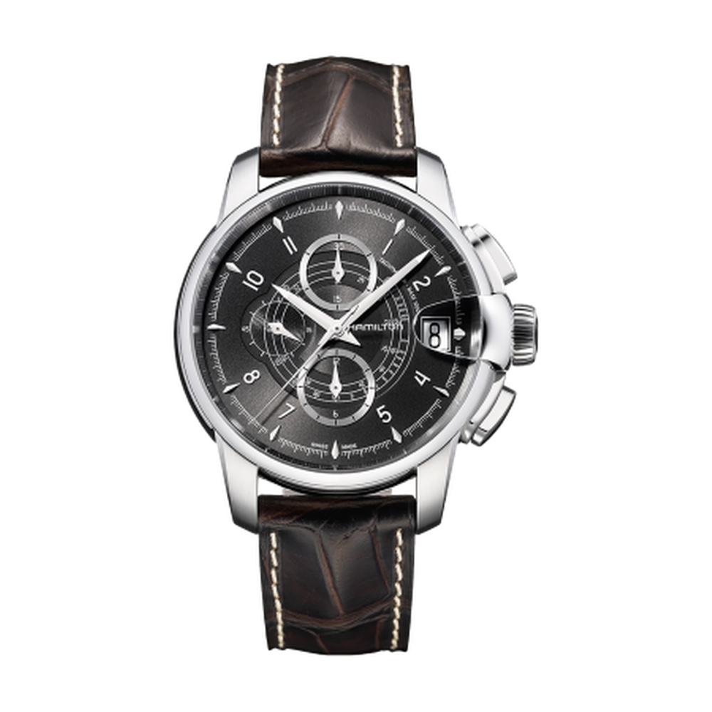 Hamilton Railroad 46 Chrono Stainless Steel / Black