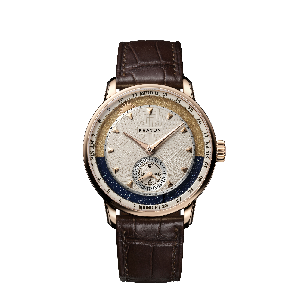 Krayon Anywhere Rose Gold Natural/Cream Dial Straps