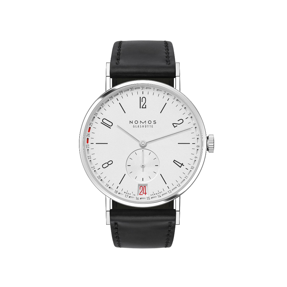Nomos Tangente 2date Stainless Steel / White