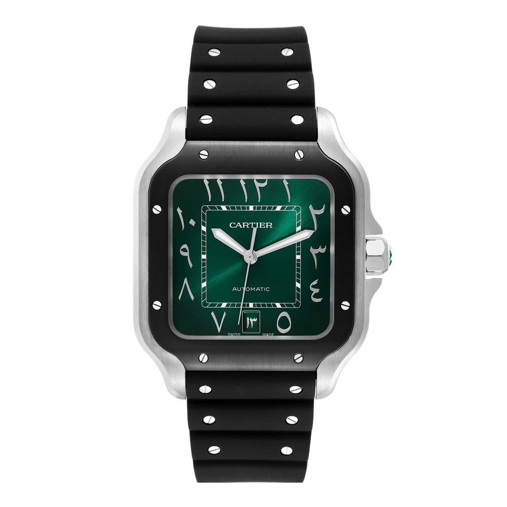 Cartier Santos de Cartier Large Green Arabic Dial
