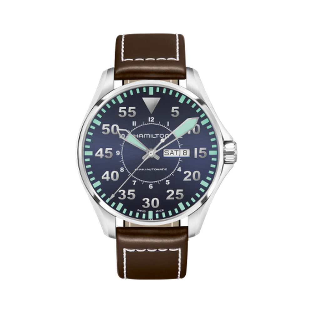 Hamilton Pilot Day Date Auto Blue 46mm